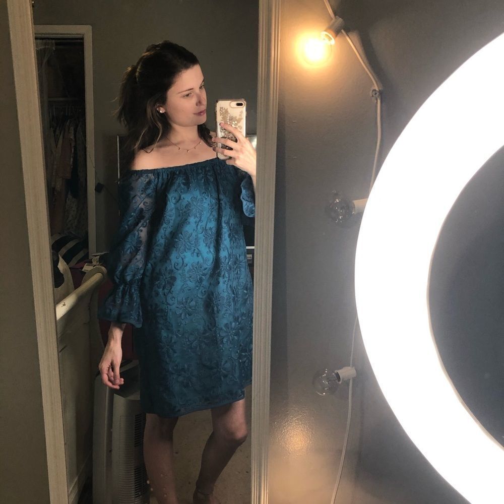 RARE Voom by Joy Han Jade Green OTS Mini Dress